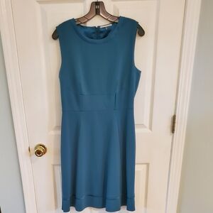 Elie Tahari Teal Midi Dress